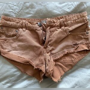 Free People Brown Shorts